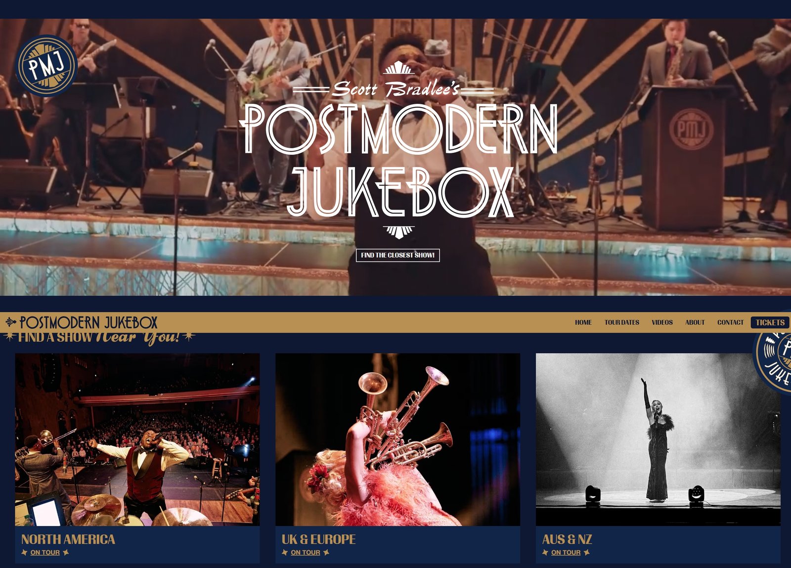 Full Postmodern Jukebox website and blog screenshot